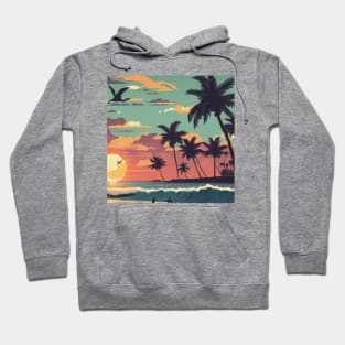 Tropical Paradise: Sunset Bliss Hoodie